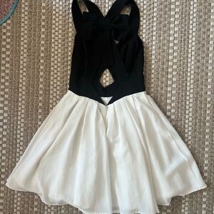 AKIRA Black and White Dress